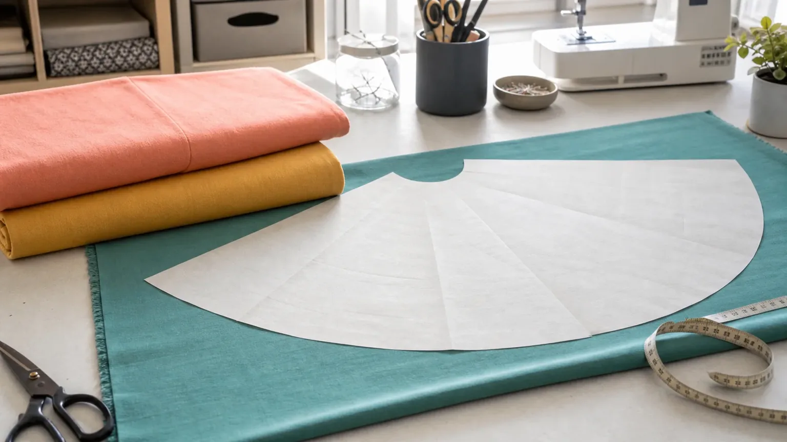 How to calculate fabric for a circle skirt