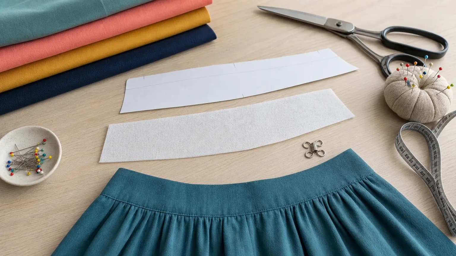 Circle skirt waistband sizing and construction guide